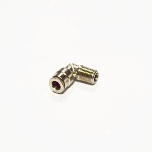 Lincoln Industrial 244048 Quicklub 1/4" Tube x 1/8" NPT Male 90°Elbow Quicklinc Push-In Style Fitting for Nylon Tubing