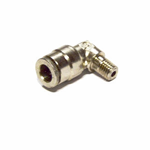 Lincoln Industrial 244054 Quicklub 1/4" Tube x 1/4-28" Male 90° Elbow Quicklinc Push-In Style Fitting for Nylon Tubing