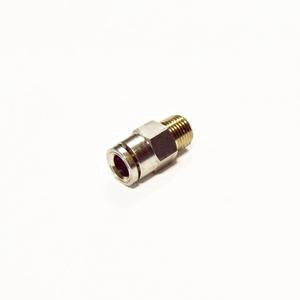 Lincoln Industrial 272659 Quicklinc Push-In Style Divider Valve Outlet/Inlet Adapter 1/4" Tube x 1/8" NPT Male Straight Fitting for 1/8" I.D. Hose