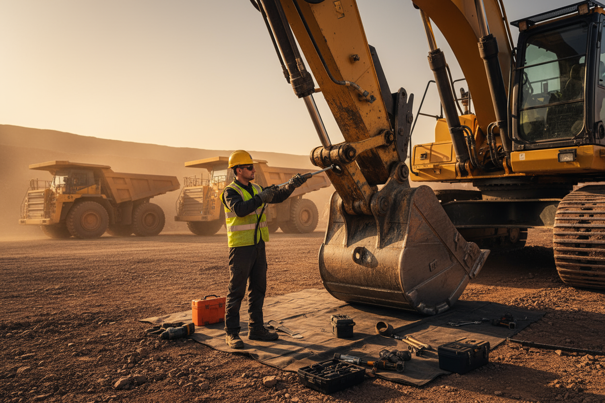 servicing mining equipment